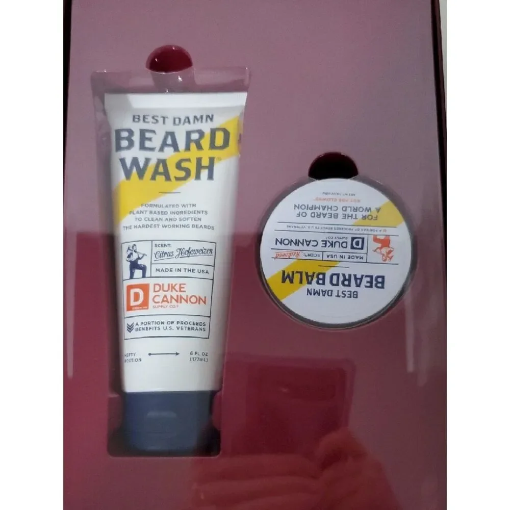 Duke Cannon Whisker Wonderland Beard Care Gift Set Beard Wash and Balm NEW